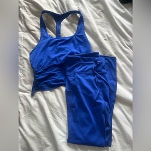 Electric Blue Fabletics Workout Set